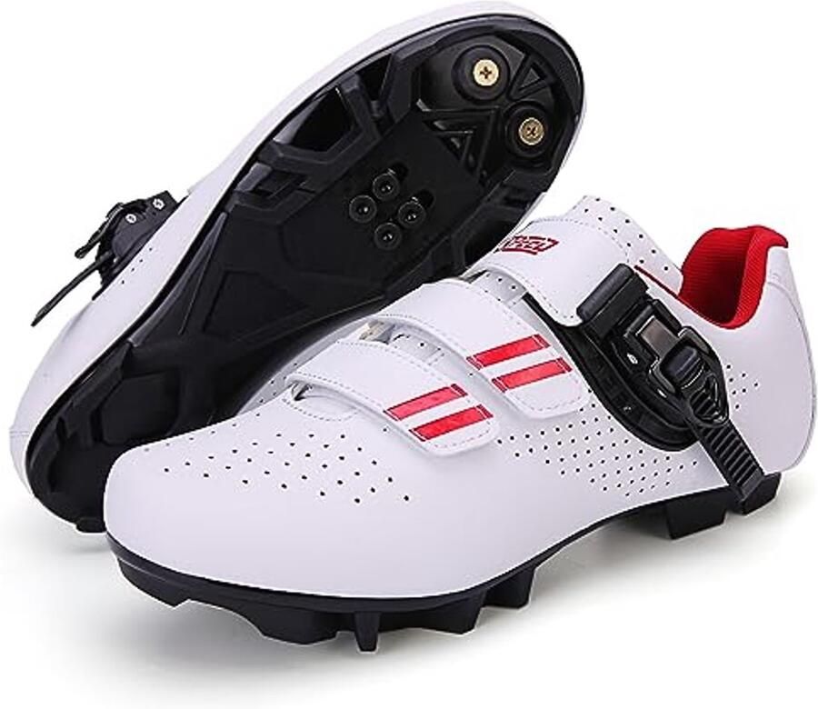 Heren fietsschoenen voor binnen en buiten Compatibel met SPD en Delta