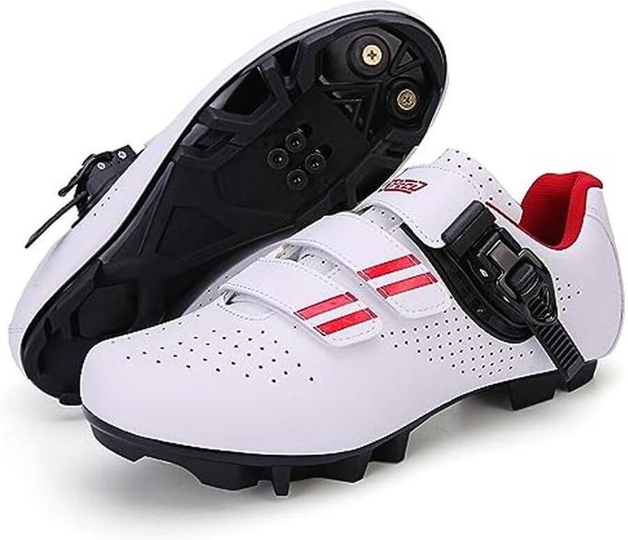 Heren fietsschoenen voor binnen en buiten Compatibel met SPD en Delta