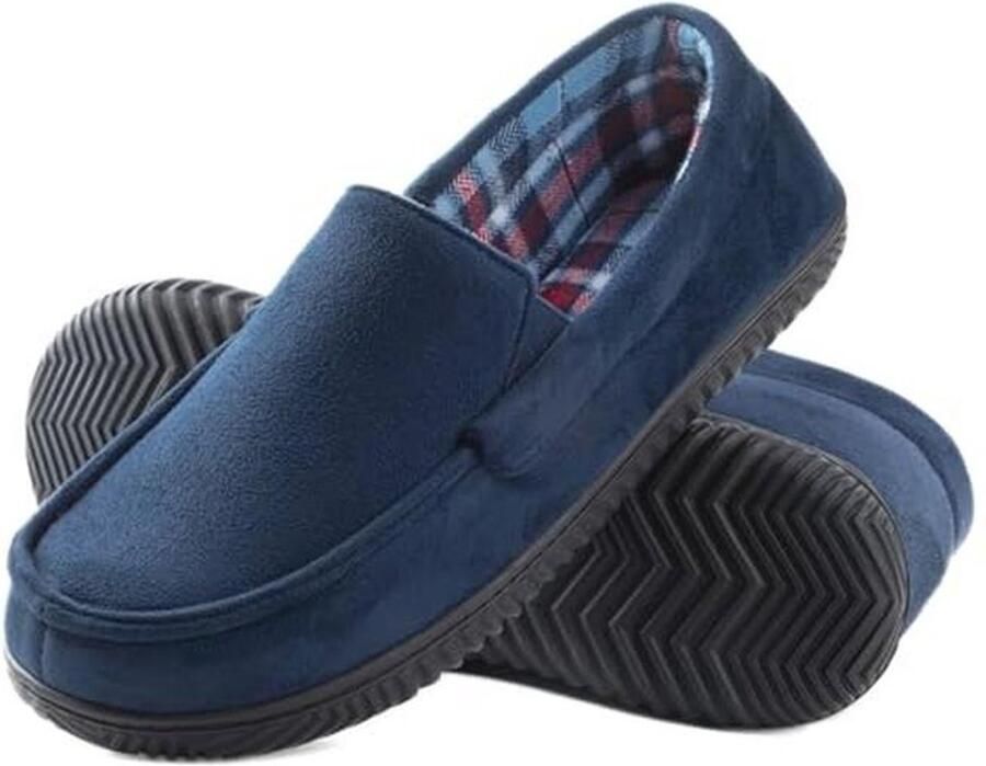 Heren Flanel Gevoerde Loafer Slipper