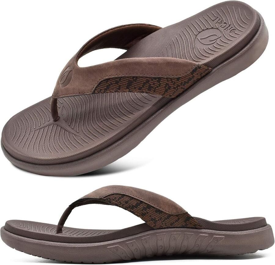 Heren Flip Flops Comfort Orthotische Sport Douche Zwembad Strand Mannen Open Toe Sandalen Slippers met Boog Ondersteuning Rubber Voetbed