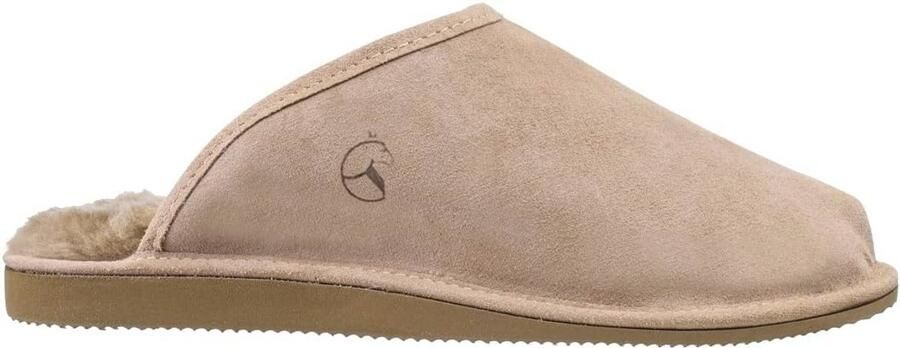 Heren Geitenwollen Slippers met Lamsvacht en Antislipzool