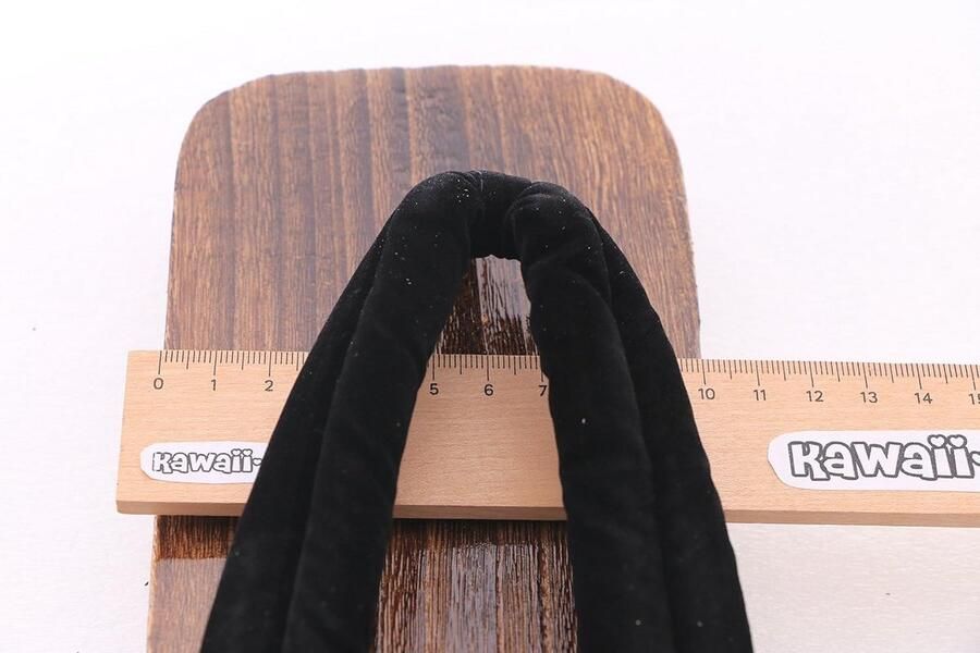 Heren Geta Houten Sandalen Zwart Originele Japanse Flip-Flops voor Kimono en Yukata