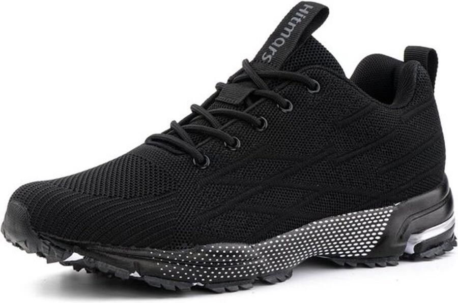 Heren Hardloopschoenen Lichte Sneakers en Sportschoenen in Zwart Blauw Rood - Foto 1