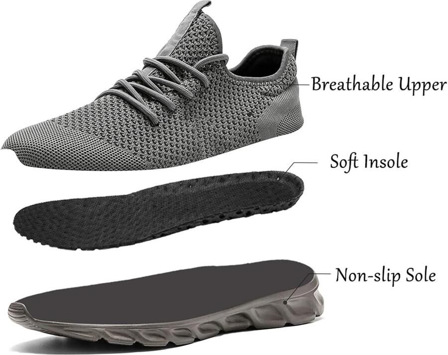 Heren hardloopschoenen sneakers sportschoenen sneaker hardlopen tennisschoenen vrijetijdsschoenen modieus lichtgewicht ademend wandelschoenen outdoor fitness joggingschoenen