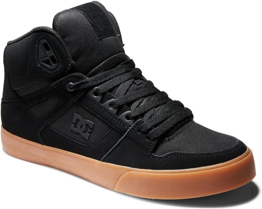 Heren High-Top Sneakers met Leer en Suède Bovenkant