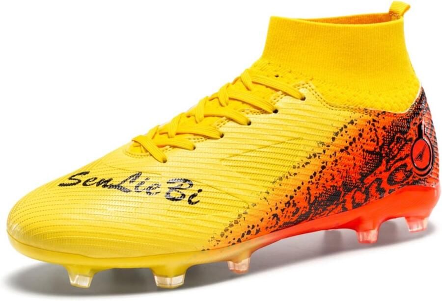 Heren High Top Voetbalschoenen Spikes Outdoor Training Sportschoenen