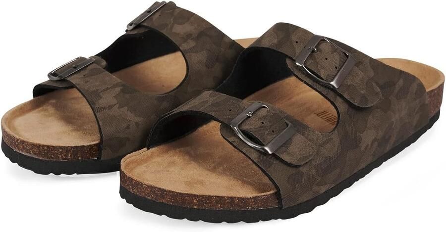 Heren Huisslippers met Leren Zool Comfortabele Pantoffels voor Binnenshuis