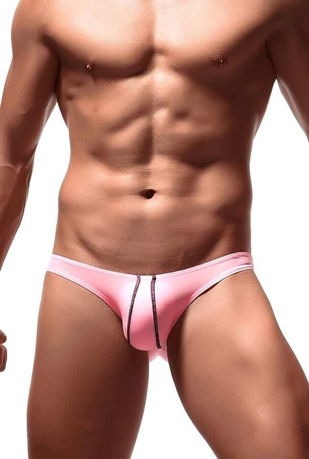 Heren Ice Silk Bikinislip Low Rise Zacht Ademend Ondergoed
