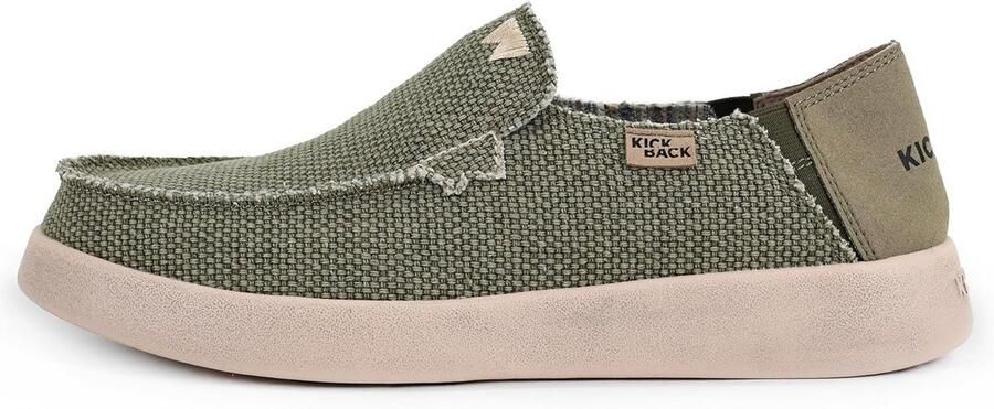 Heren Instappers Canvas Lichtgewicht Zomerschoenen met Flexibele Zool