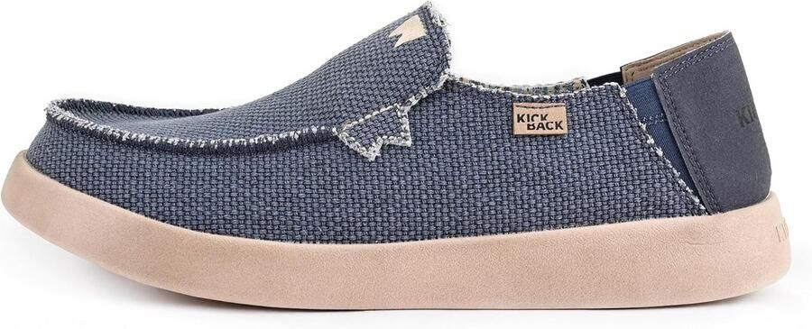 Heren Instappers Canvas Zomer Schoenen Lichte Slip-On Loafers met Comfort Binnenzool