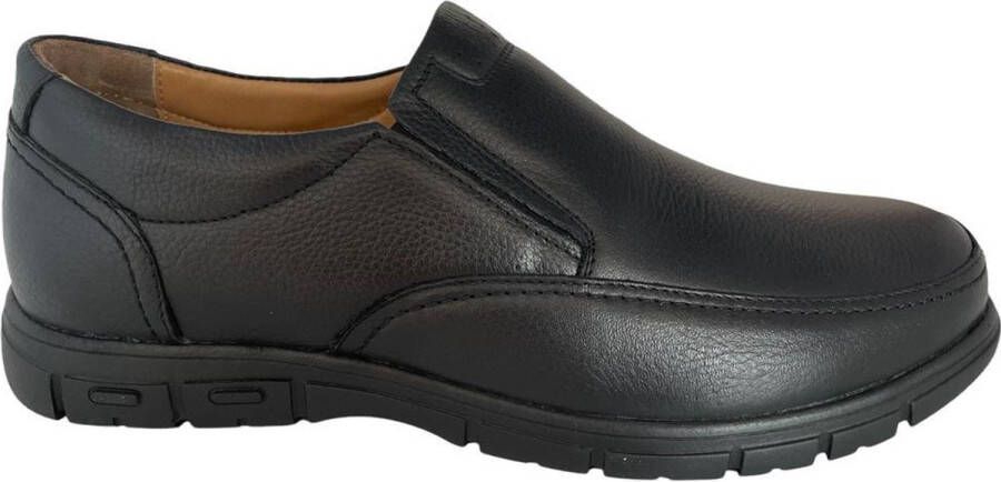 Online Express Schoenen Heren instapper Comfort schoenen Extra energie comfort systeem 625 Echt leer Zwart