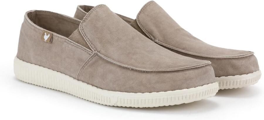 Heren Instappers Katoen Washed Lichtgewicht Casual Zomerschoenen