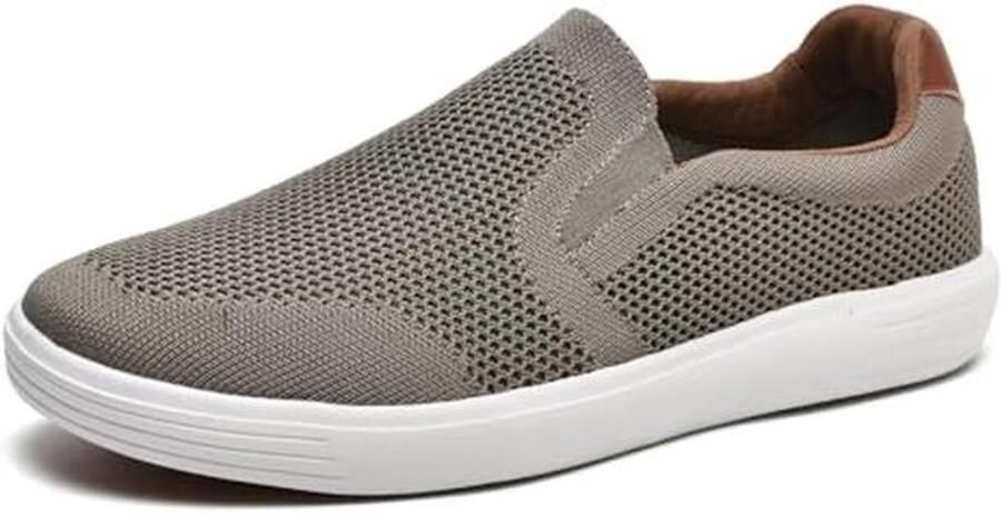 Heren instappers mesh casual trainers lichte platte schoenen