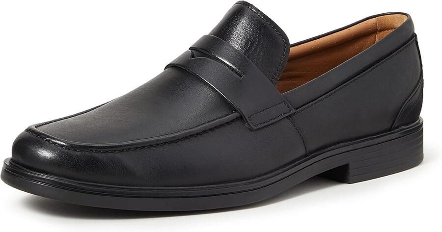 Heren Instapschoenen Comfortabel Leer Zwart Blauw