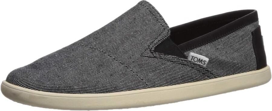 Heren Instapschoenen Platte Zool Zwart Slip-On