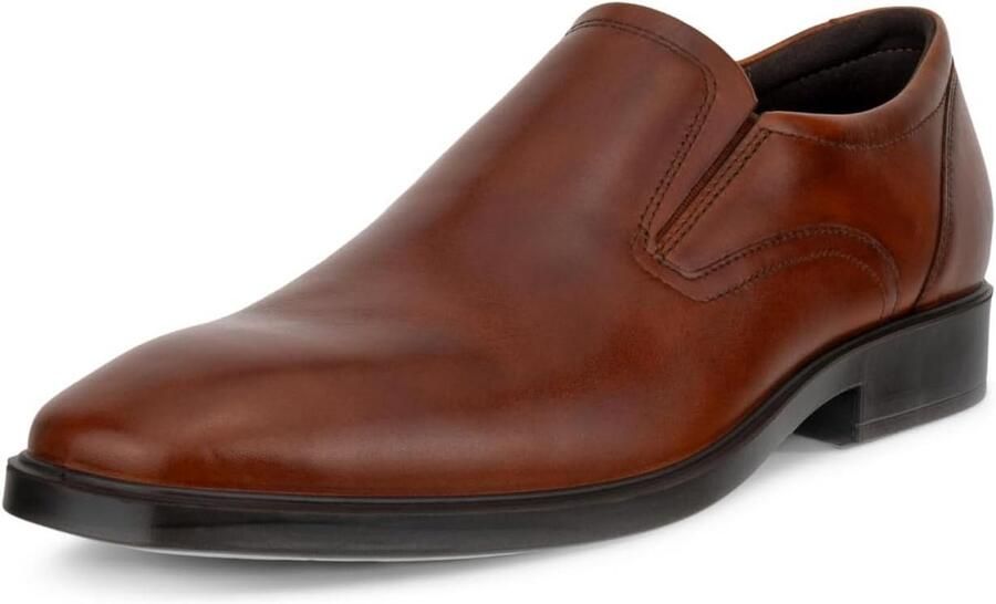 Heren Instapschoenen Zwart Leer Comfortabele Slippers Casual Derby's