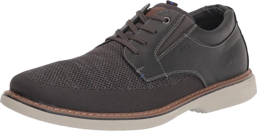 Heren Lace-Up Sneaker Met Gebreid Bovenwerk en Lichte Zool
