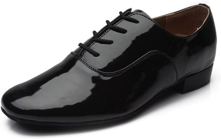 Heren Latijns-Amerikaanse Dansschoenen Zwart Suède Zool