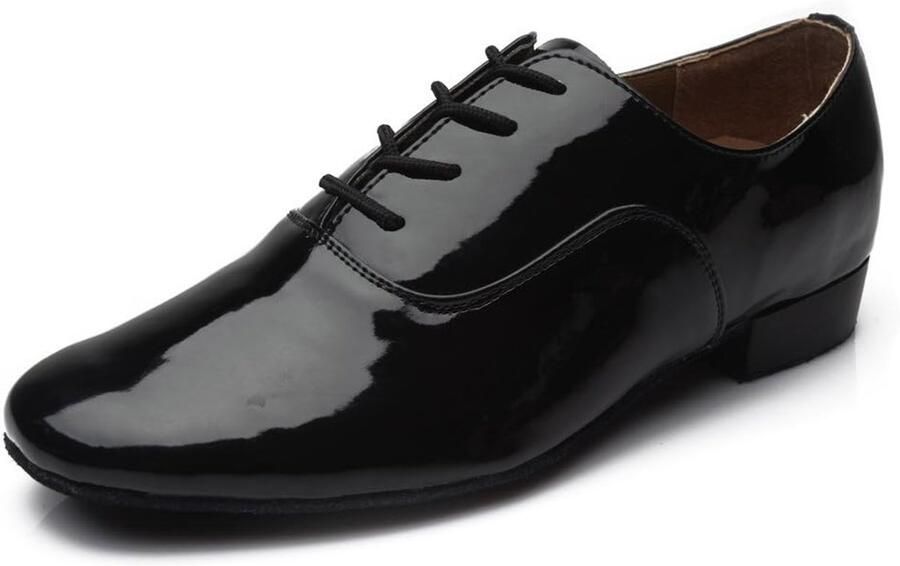 Heren Latijns-Amerikaanse Dansschoenen Zwart Suède Zool