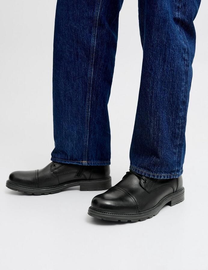 Heren Leren Enkellaarzen voor Herfst en Winter