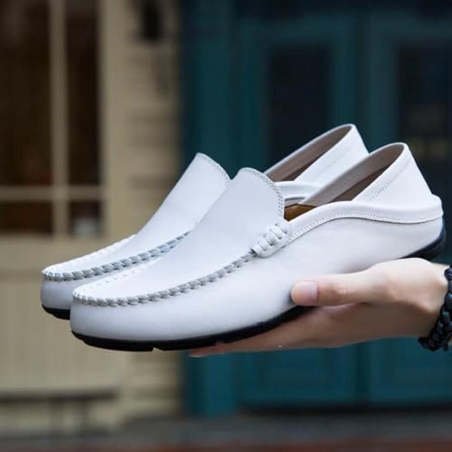 Leren Instappers voor Mannen Casual en Comfortabel tot
