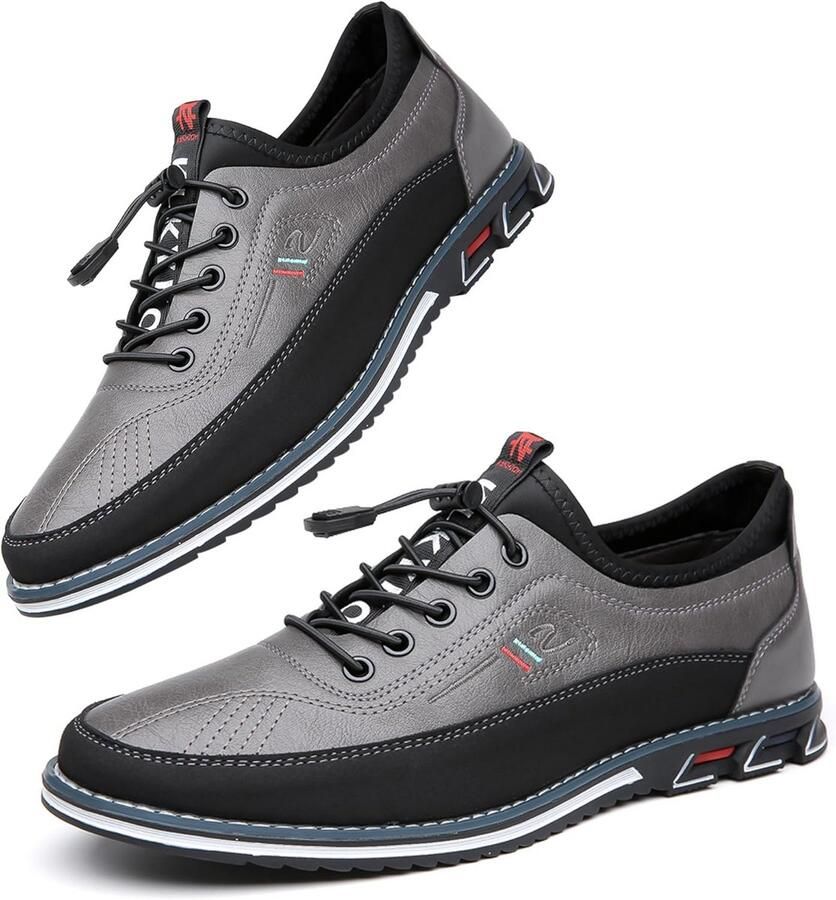 Heren Leren Instappers Wandelschoenen Outdoorschoenen Comfortabele Slip-ons