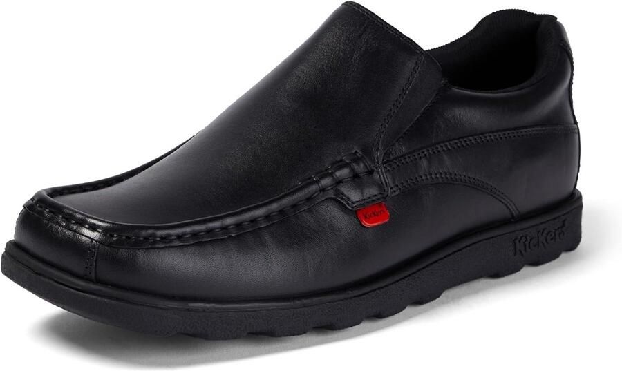 Heren Leren Instapschoenen Zwart Comfortabele Mocassin Stijl met Sportieve Zool