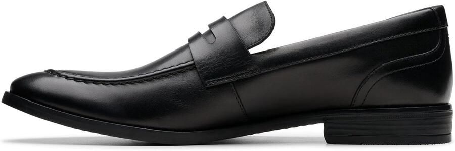 Heren Leren Instapschoenen Zwart Comfortabele Slip-ons