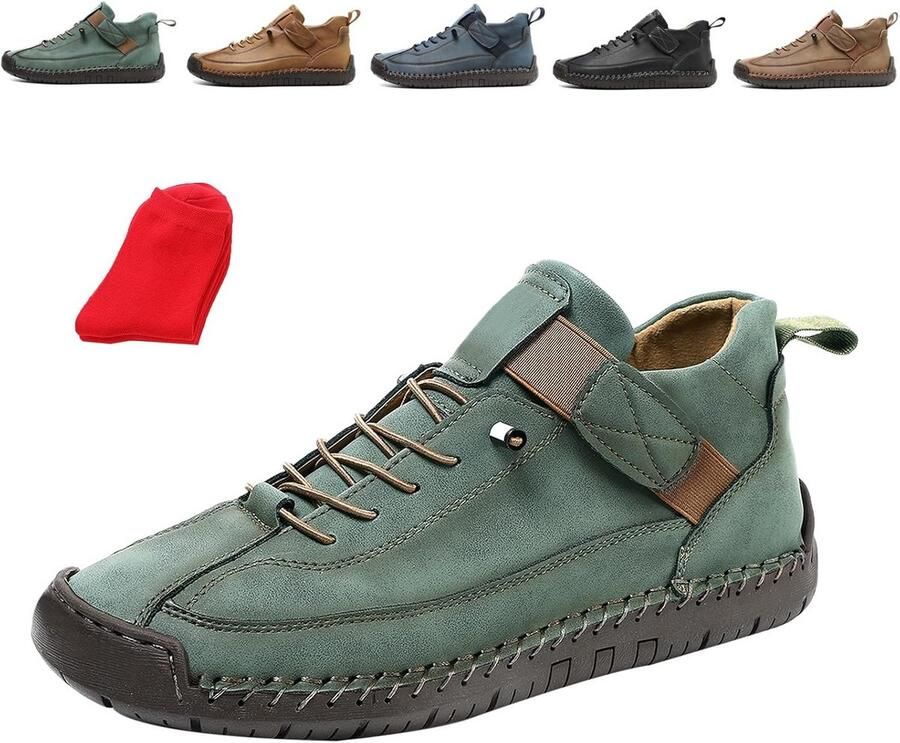 Heren Leren Loafers en Instappers Comfortabele Casual en Zakelijke Instapschoenen
