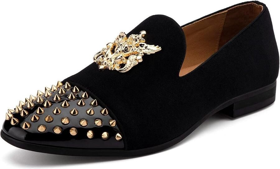 Heren Leren Loafers Vintage Instappers met Kwastjes
