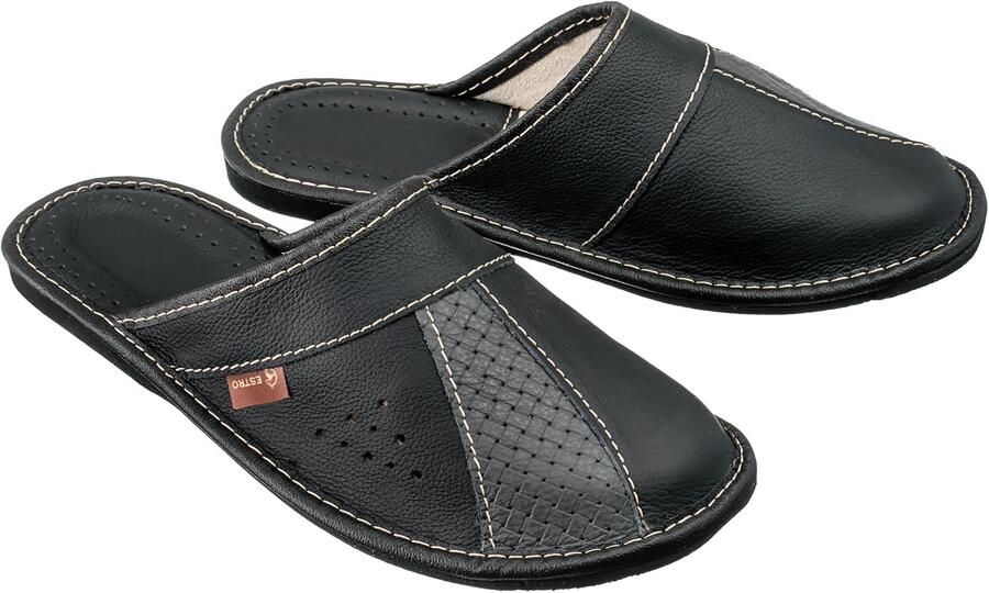 Heren Leren Pantoffels Comfortabel & Stijlvol