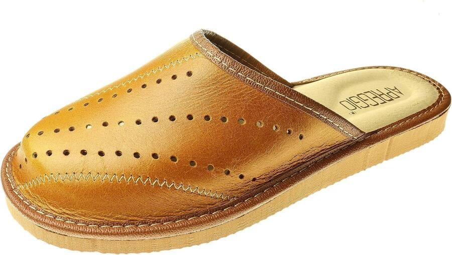 Heren Leren Pantoffels Comfortabele Instappers