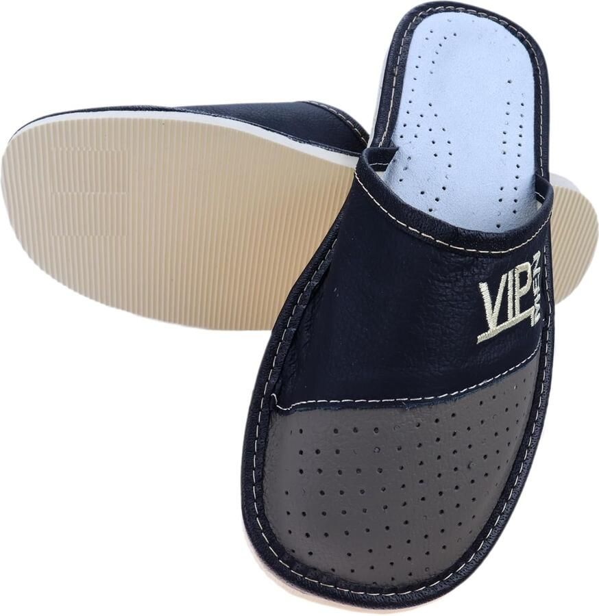 Heren Leren Pantoffels Comfortabele Instappers van Leer