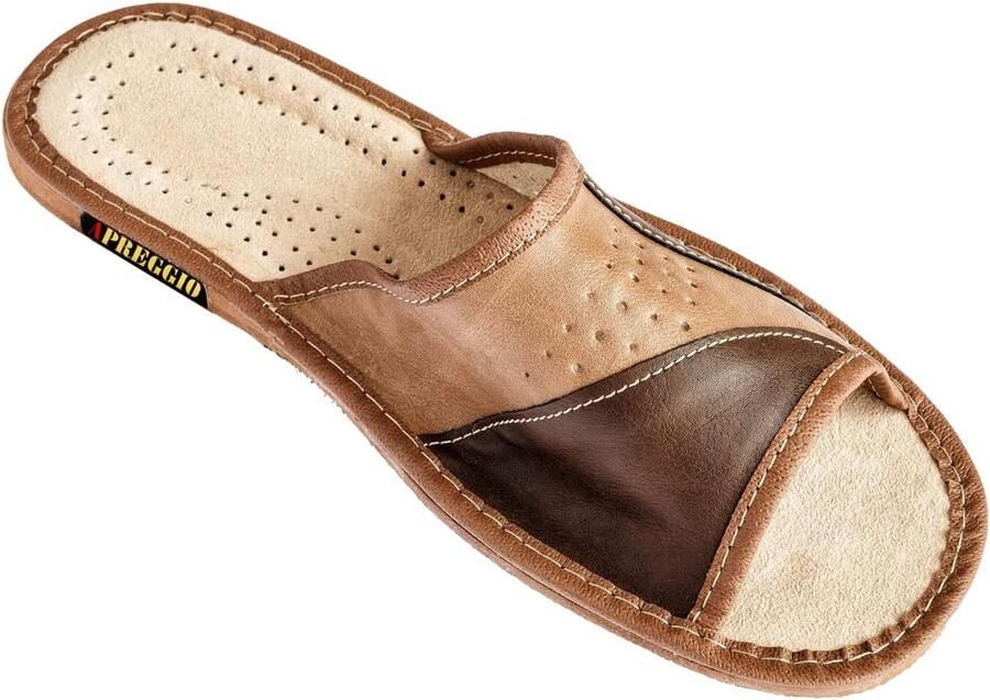 Heren Leren Pantoffels Handgemaakt Comfortabel & Anatomisch