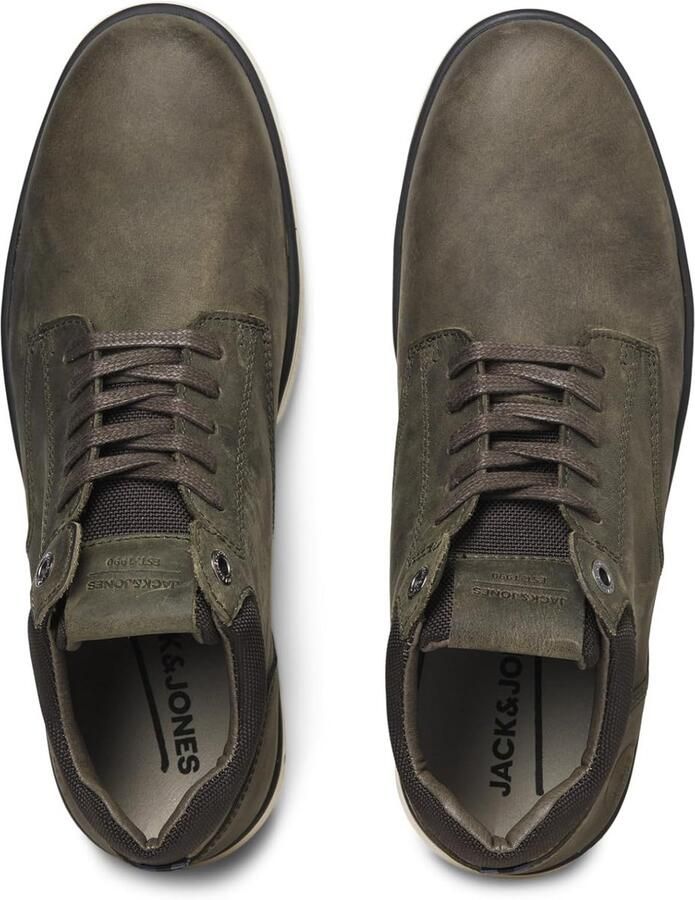 Heren Leren Veterlaarzen met Vetersluiting