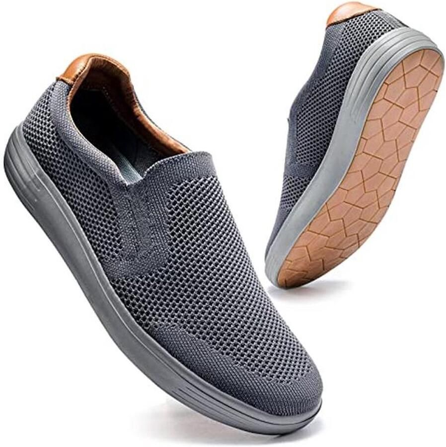 Heren Loafers Casual Slip On Wandelschoenen Lichtgewicht en Ademend