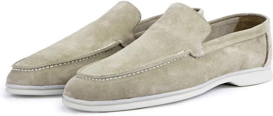 Heren Loafers van Echt Suède Leer Comfortabele Casual Instapschoenen