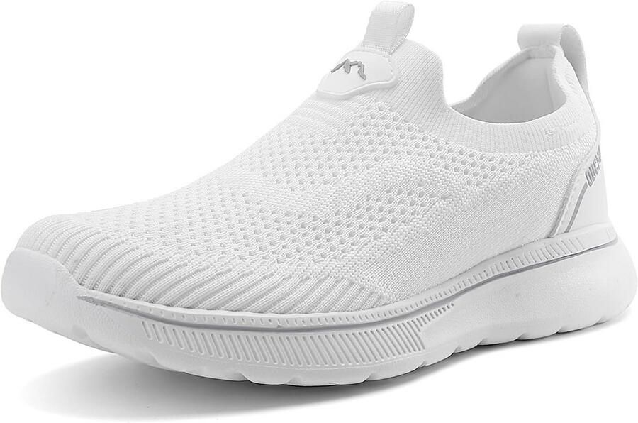 Heren Mesh Slip-on Trainers Elastische Lichtgewicht Sneakers met Zachte Zool