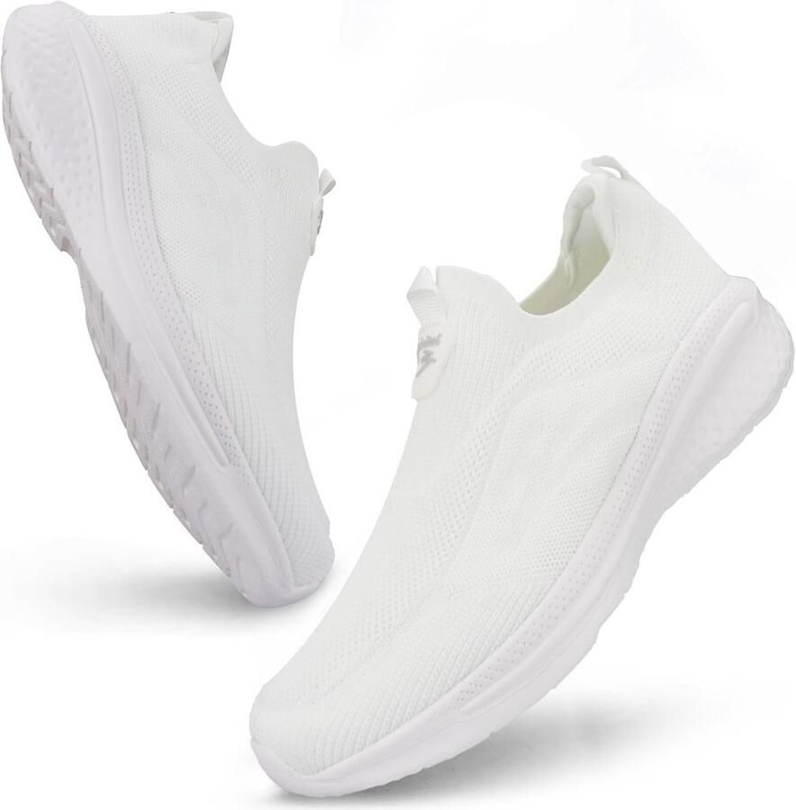 Heren Mesh Sneakers Zonder Veters Ademend Lichtgewicht Comfortabel Loop- en Outdoorschoenen