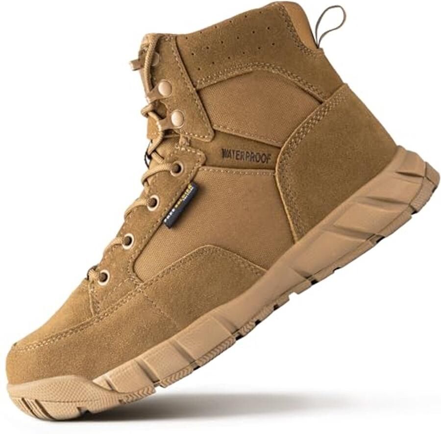 Heren Mid Hoge Duurzaamheid Veterlaarzen Duurzaam Waterdicht en Ademend