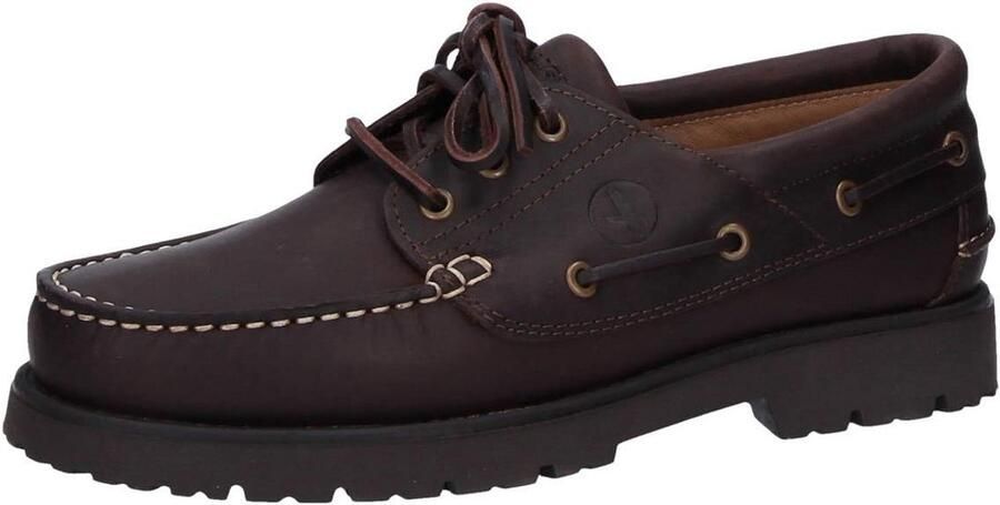 Heren Mocassin Bootschoenen Gemaakt van Volnerfleer met Rubberen Zool