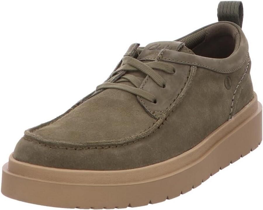 Heren Mocassin Instapschoenen Derby Olijfgroen Suède