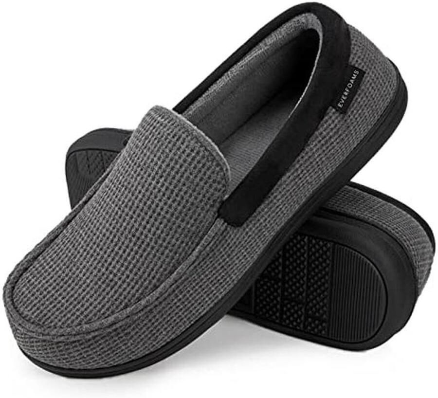 Heren mocassin pantoffels Ademend comfort met memory foam voor binnengebruik