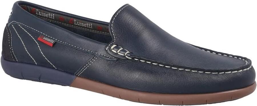 Heren Mocassin Schoen Marineblauw Comfortabel Instapschoen