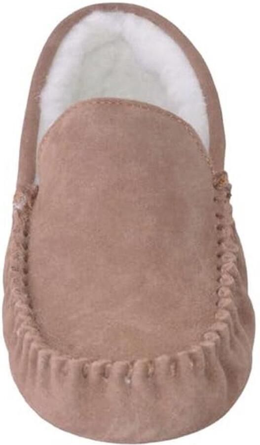 Heren Mocassin Slippers met Lamswol Binnenkant en Suède Zool