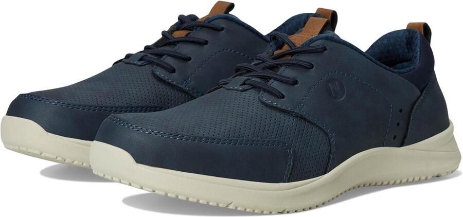 Heren Mocassin Veterlessche Schoen Lichtgewicht Sportief Oxford Blauw