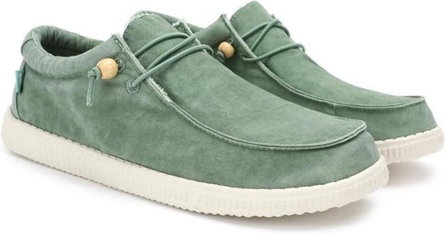 Heren Mocassins Instapper Canvas Suède-look Casual Zomerschoenen Lichtgewicht