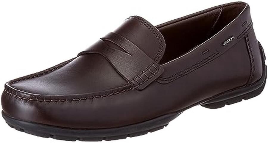 Heren Mocassins met Dubbele Pasvorm en Gladde Leren Bovenkant