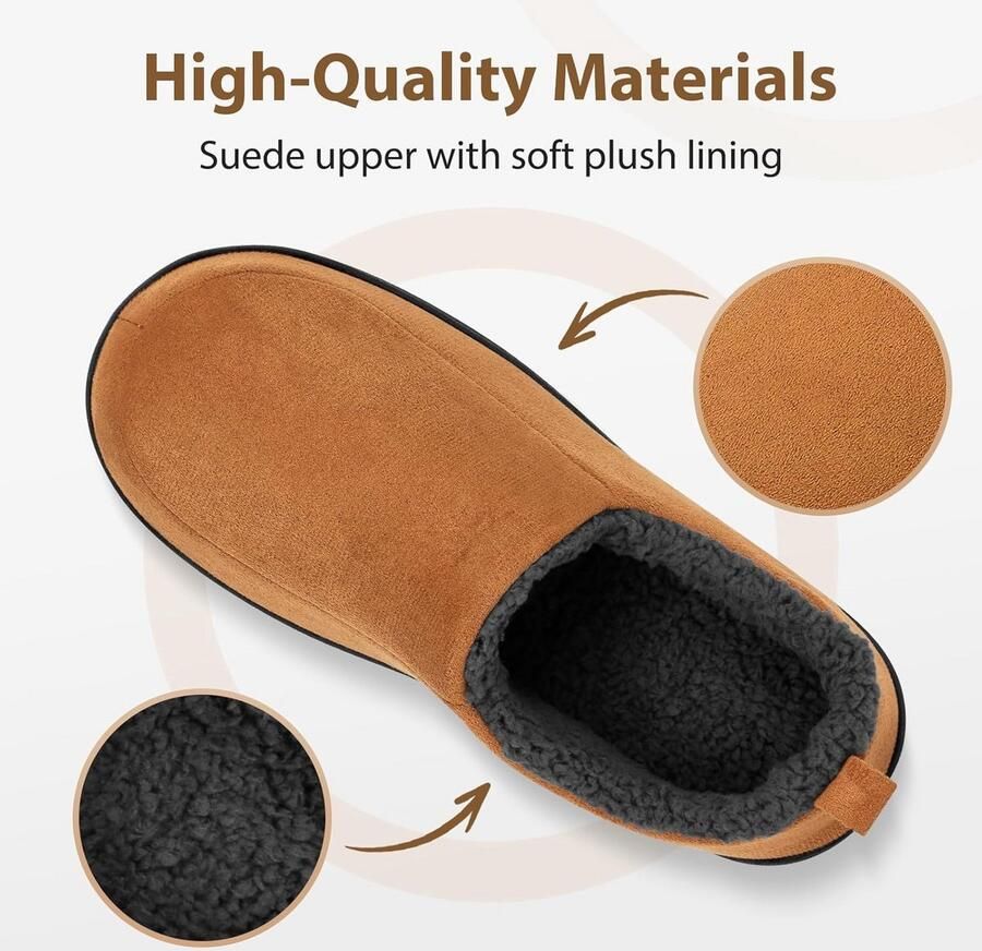 Heren Moccasin Sloffen met Geheugenfoam voor Binnen en Buiten Comfortabele Huisschoenen