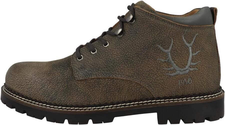 Heren Nubuck Leder Enkellaarzen met Vetersluiting Comfortabele Herenschoen